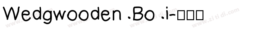 Wedgwooden Bo i字体转换